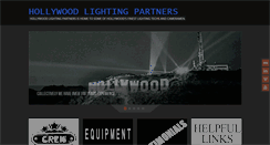 Desktop Screenshot of hollywoodlightingpartners.com