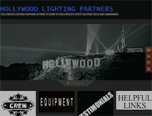 Tablet Screenshot of hollywoodlightingpartners.com